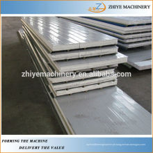 Auto alumínio EPS &amp; Rockwool Sandwich Roofing Painel Cold Roll formando a máquina